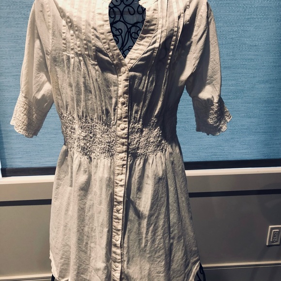 XXI brand White Cotton 3/4 Sleeve Tunic - Picture 9 of 9